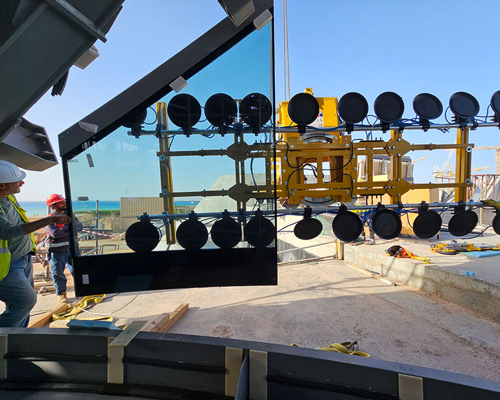 Heavydrive sugesystem kan tilpasses glassets form og krumning